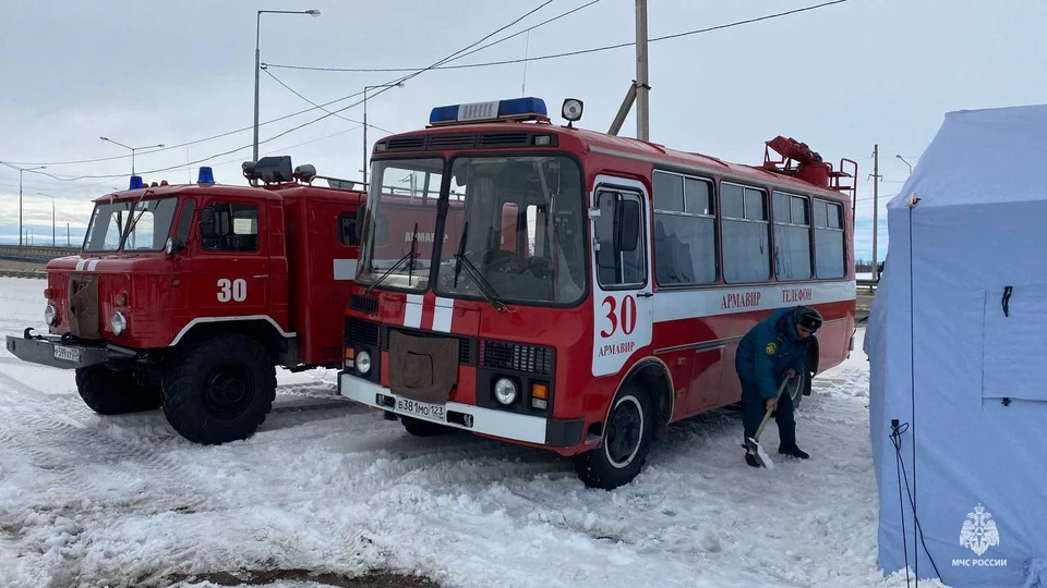 Спасатели будут дежурить на трассах. Фото: пресс-служба ГУ МЧС России по Краснодарскому краю