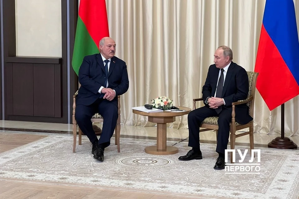 Путин рассказал, что посмотрел недавнюю пресс-конференцию Лукашенко журналистам. Фото: телеграм-канал «Пул Первого»