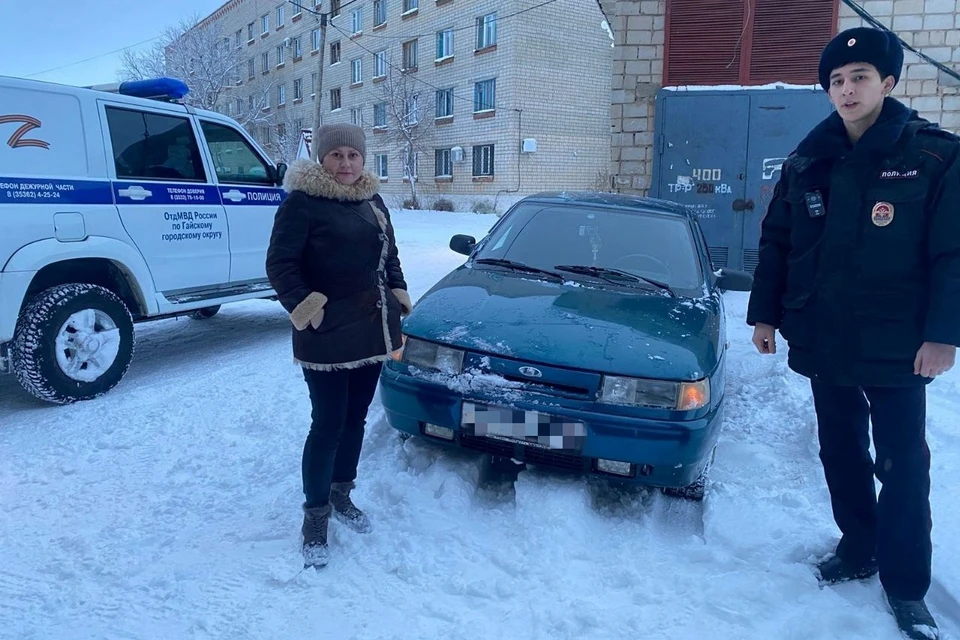 Девушка очень благодарна полицейским за помощь и неравнодушие