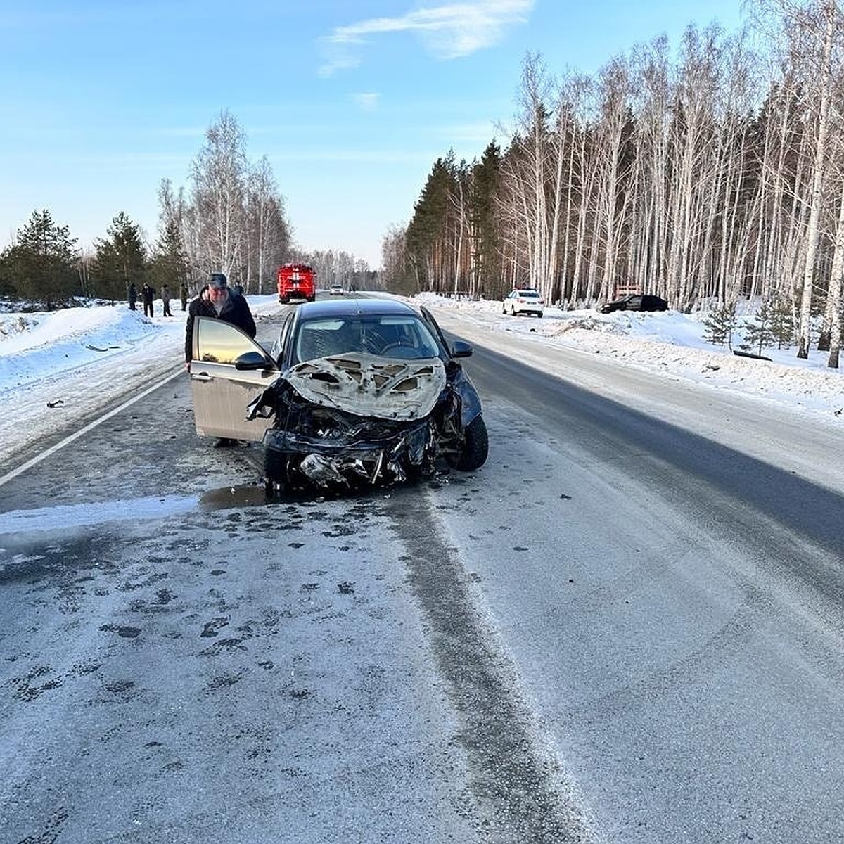 В Челябинской области погиб 53-летний мужчина в ДТП с участием двух  легковушек - KP.RU