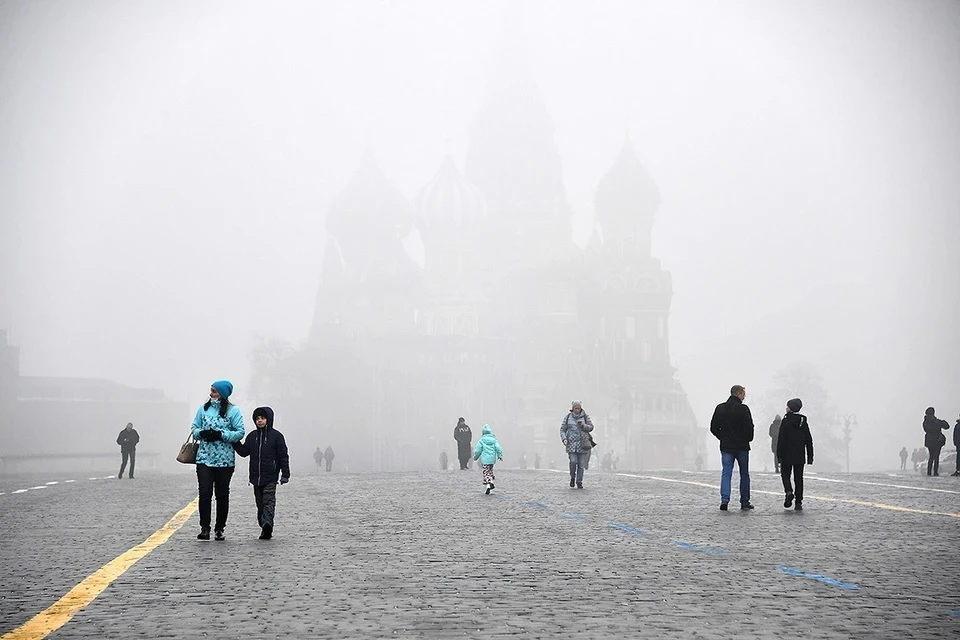 Местами в Москве образовался морозный туман с ухудшением видимости