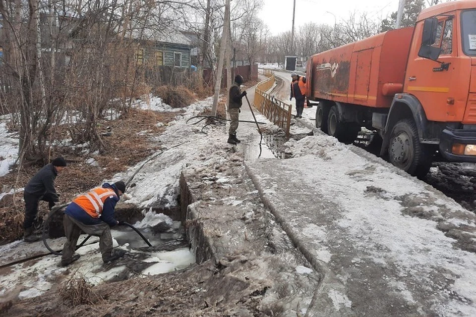 Жителей Железнодорожного района Хабаровска защитили от подтоплений Фото: @prozhd_khv