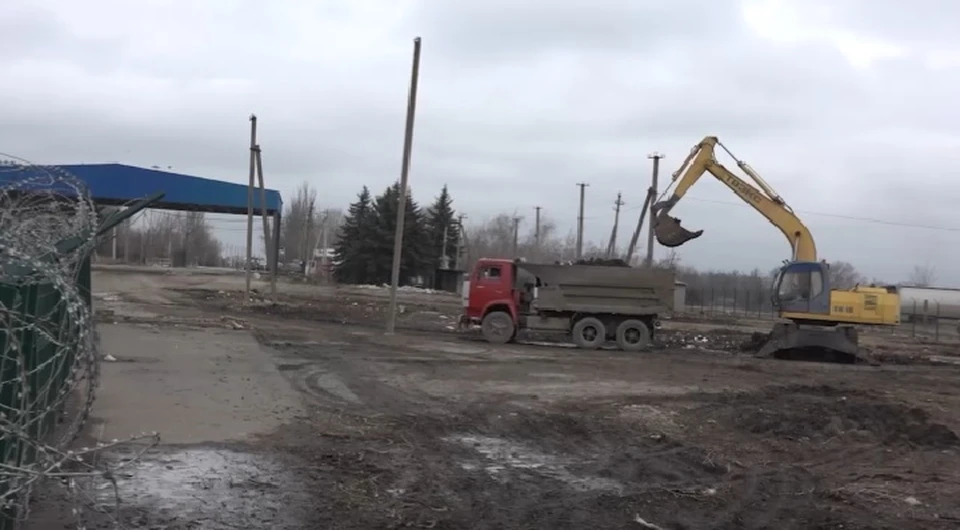 Ранее в ДНР начали расширять КПП. Фото: кадр из видео Пушилин/ТГ