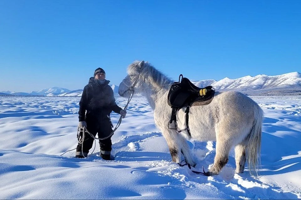 Дугуйдан Винокуров движется в сторону Магаданской области на лошади Фото: телеграм-канал путешественника