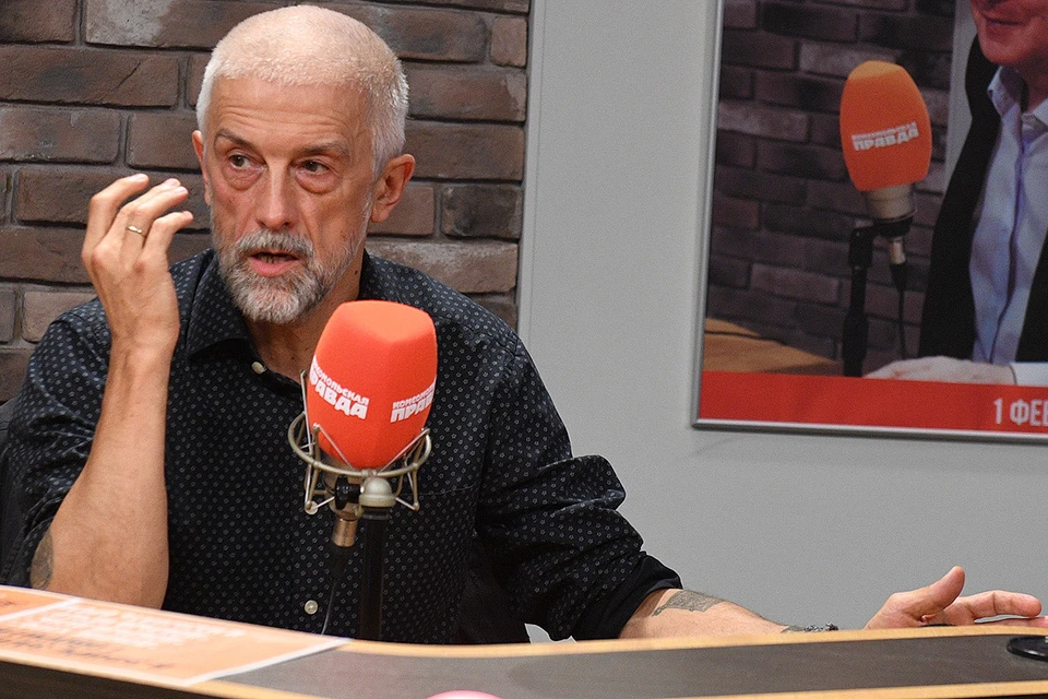Эдуард Бояков в студии Радио "Комсомольская правда".