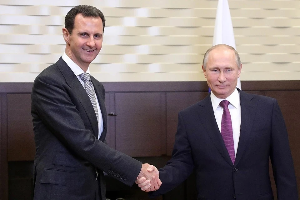 Башар Асад и Владимир Путин