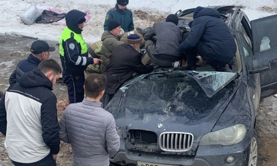 Водитель иномарки не справилась с управлением. Фото: МВД по Татарстану