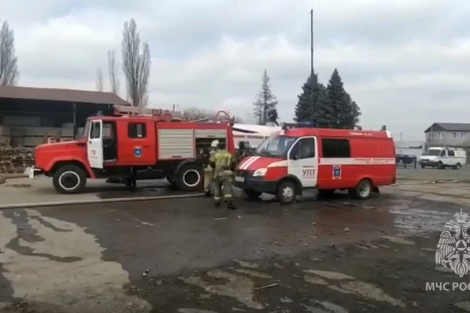 Пожар удалось локализовать на площади 1,2 тысячи квадратных метров. Фото: ГУ МЧС по Ростовской области