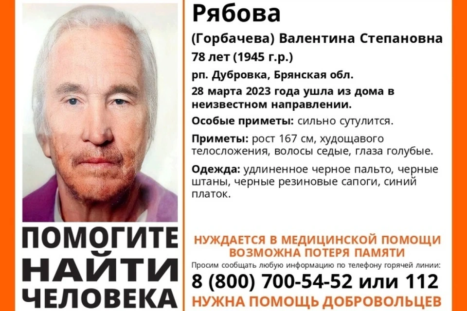 Фото: поисковый отряд "Лиза Алерт".