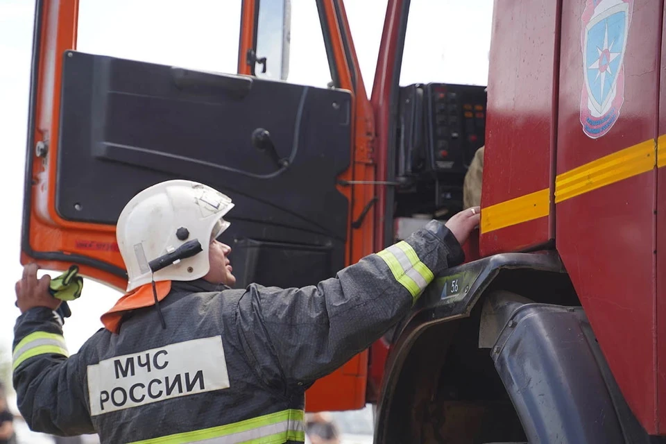 Пожар в подвале жилого дома