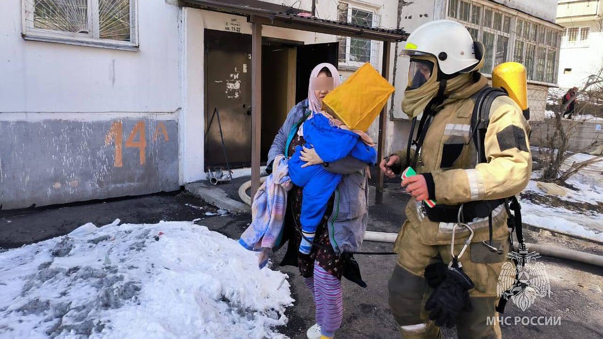 Восемь жильцов горевшего дома на улице Маршала Конева спасли в Иркутске -  KP.RU