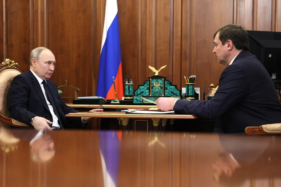 Президент России Владимир Путин провел встречу с врио главы Запорожской области Евгением Балицким