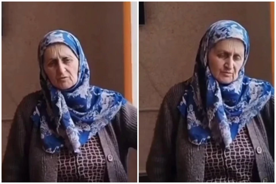 Мать одного из боевиков, которые 14 дней держат в страхе всю Ингушетию, записала видеобращение. Фото: скришнот видеозаписи.