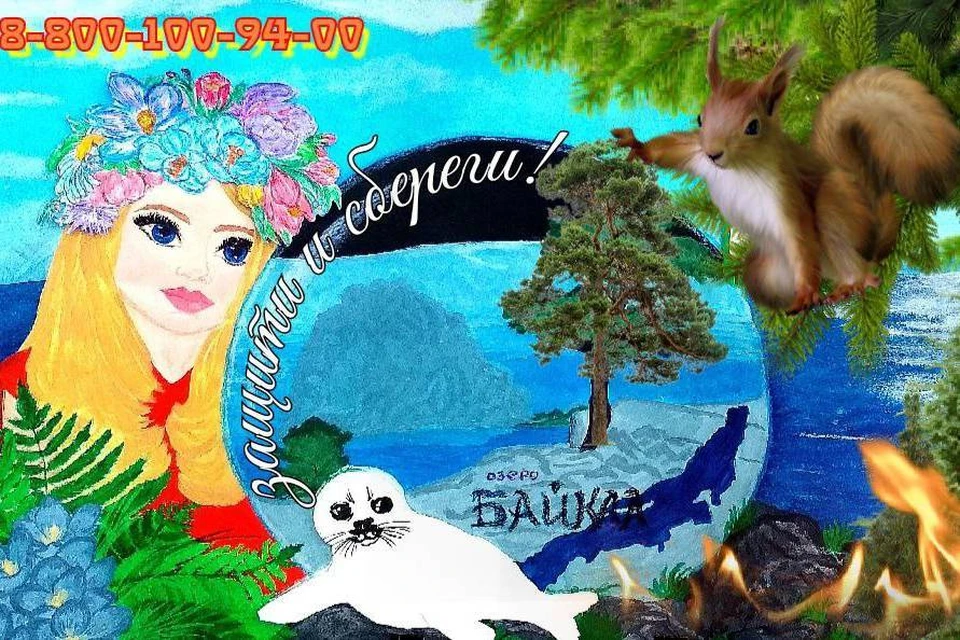 В Иркутской области отобрали детские рисунки для билбордов и листовок