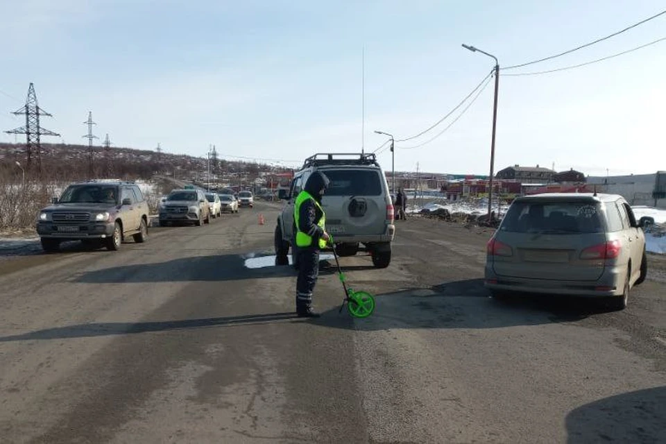Женщина пострадала в аварии в Магадане Фото: ГИБДД Магадана
