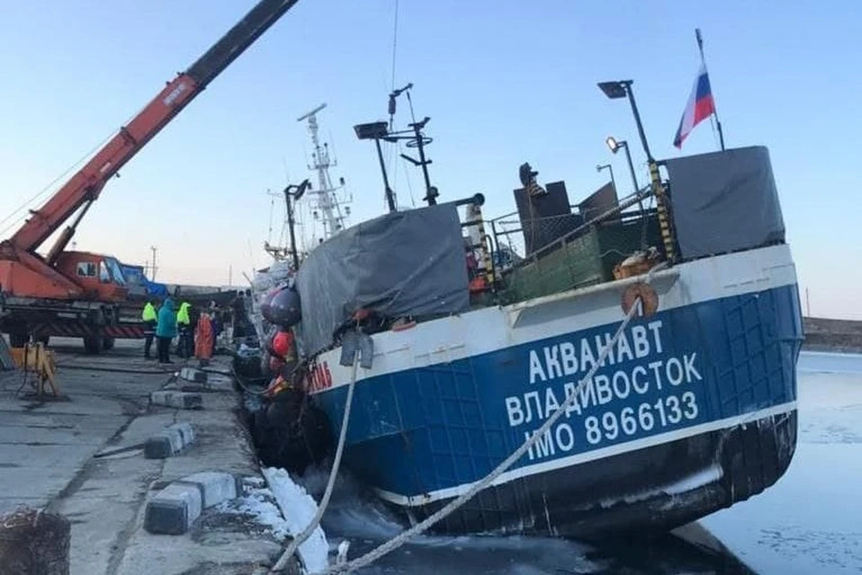 Затонувшее судно. Фото: trepangdv_exclusive