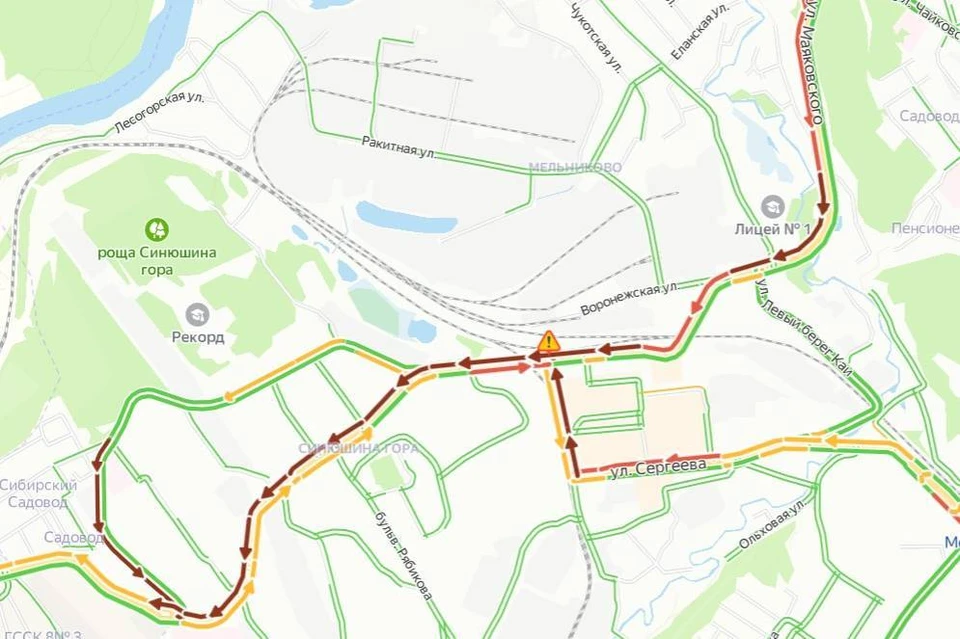 8-балльные пробки сковали Иркутск днем 6 мая, в субботу