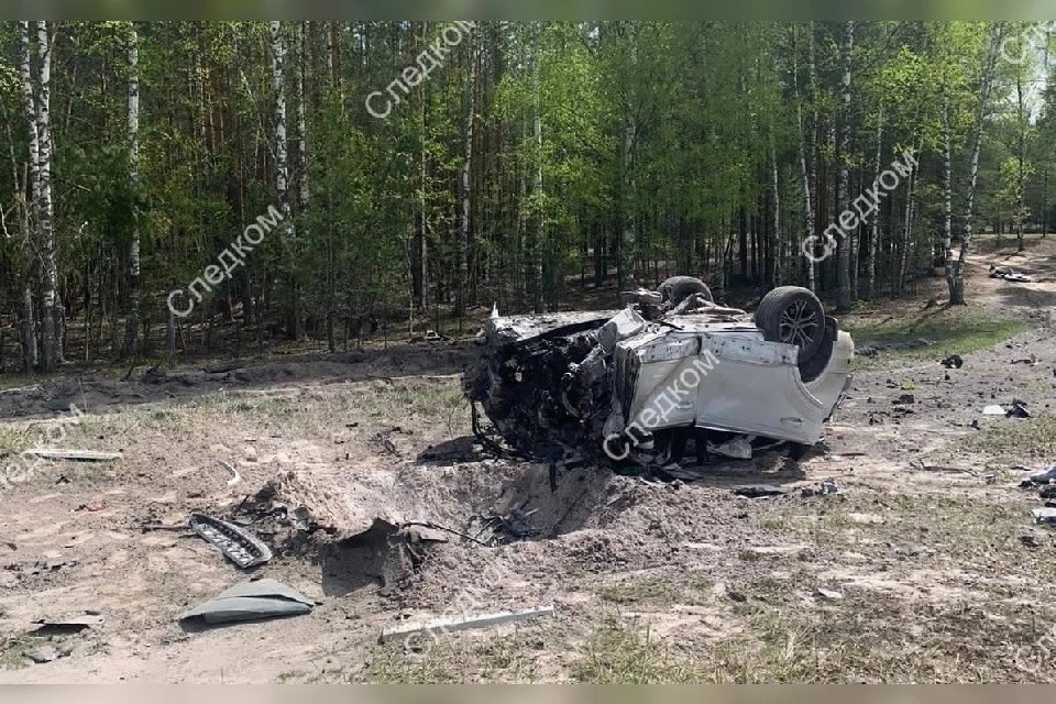 Опубликовано видео с места взрыва автомобиля Захара Прилепина