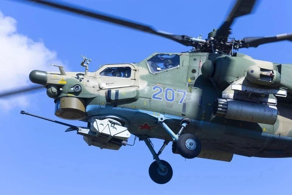 В Джанкойском районе Крыма рухнул на землю вертолет Ми-28