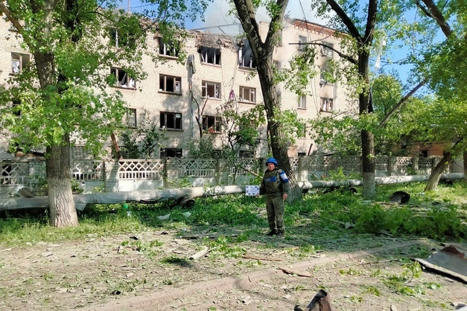 В СЦКК рассказали о последствиях утреннего обстрела Луганска. Фото - Представительство ЛНР в СЦКК