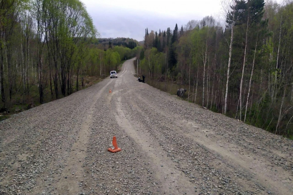 Место ДТП в Турочакском районе