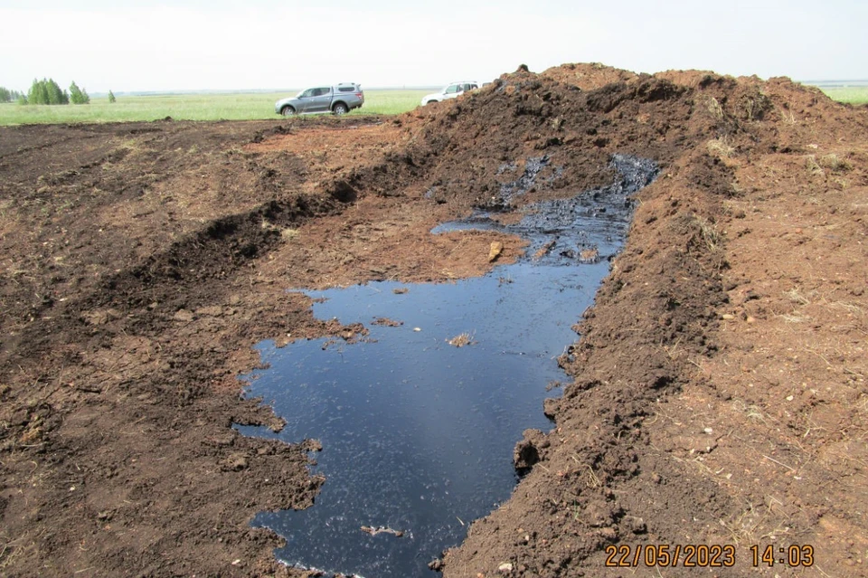 С начала мая 2023 года произошло четыре порыва нефтепроводов на землях сельхозназначения. Фото: Россельхознадзор по Оренбургской области
