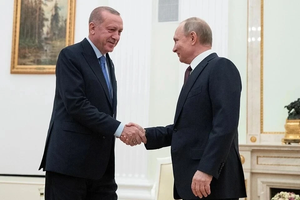 Эрдоган пообещал реализовать проект газового хаба, предложенный Путиным