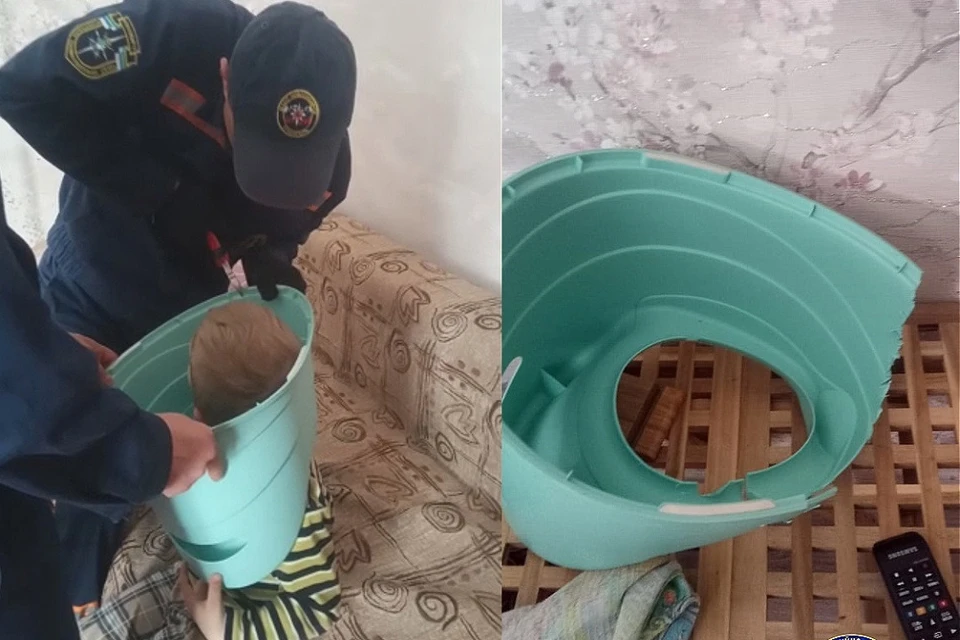 В Новосибирске 5-летний мальчик головой застрял в подставке для горшка. Фото: МАСС.