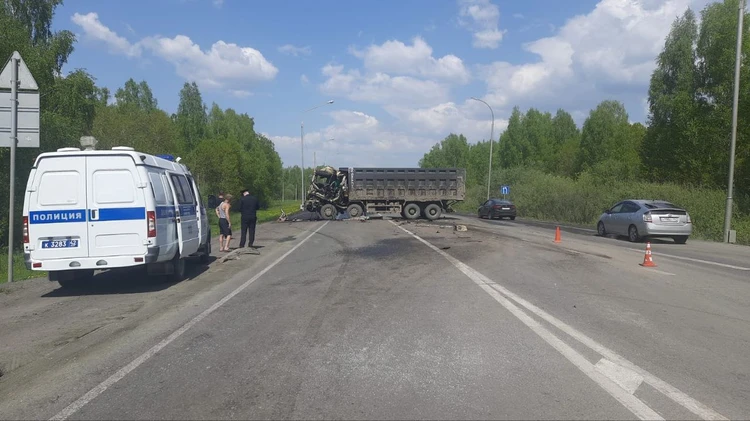 Пытался уберечь уточек: под Кемеровом дальнобойщик погиб в результате ДТП с двумя грузовиками