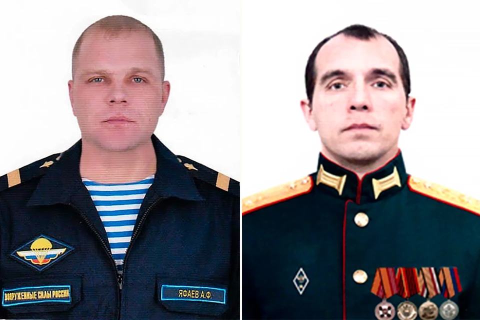 Старший сержант Александр Яфаев и прапорщик Юрий Михеев