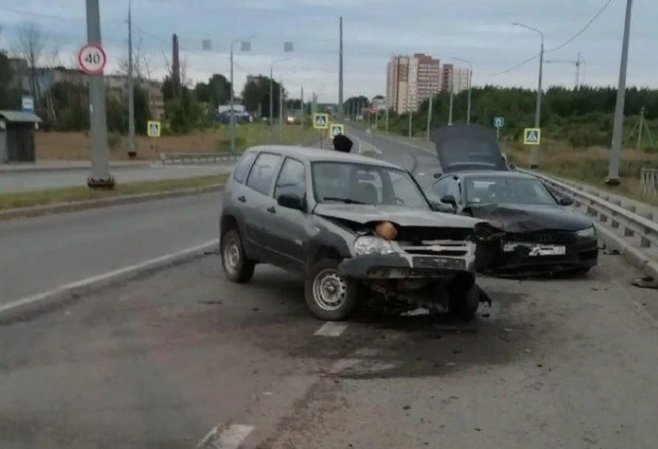 ДТП произошло на Белозерском шоссе. Фото: УМВД по Вологодской области.
