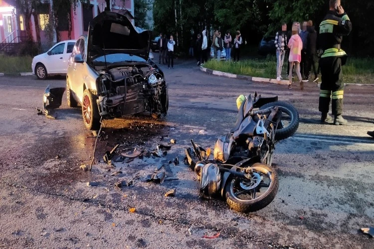 В Переславле иномарка сбила мотоциклиста