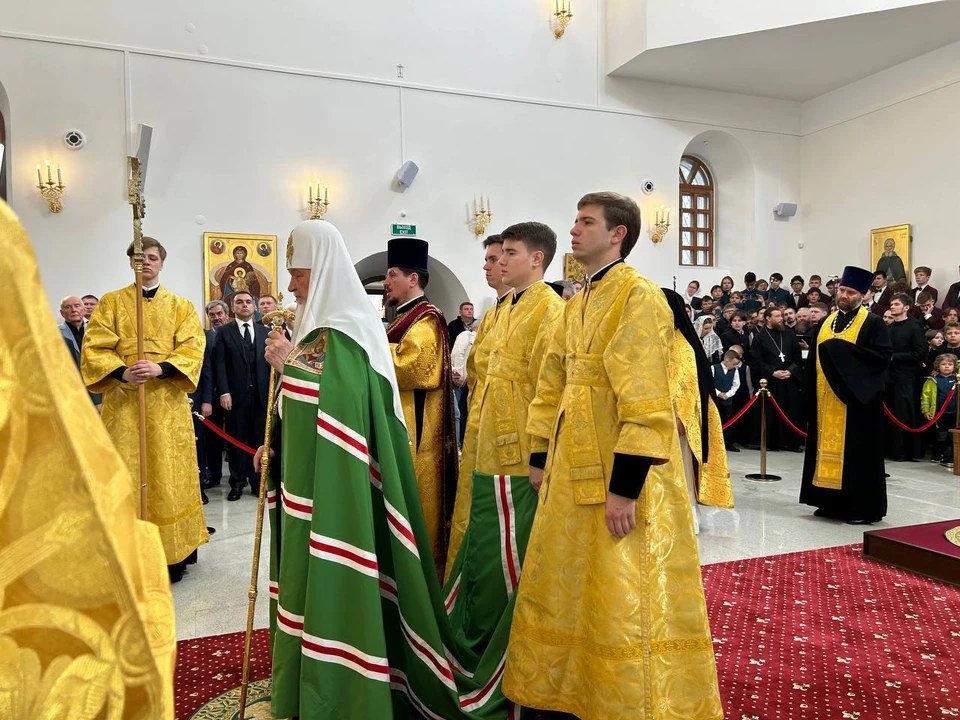 Патриарх Московский и всея Руси Кирилл освятил храм Вознесения Господня в Тобольске