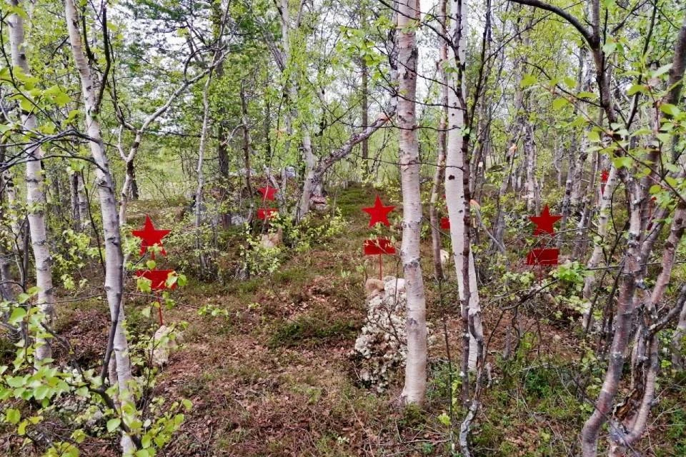 Просевшие могилы обозначили, чтобы не потерять их в будущем. Фото: vk.com/public196006345