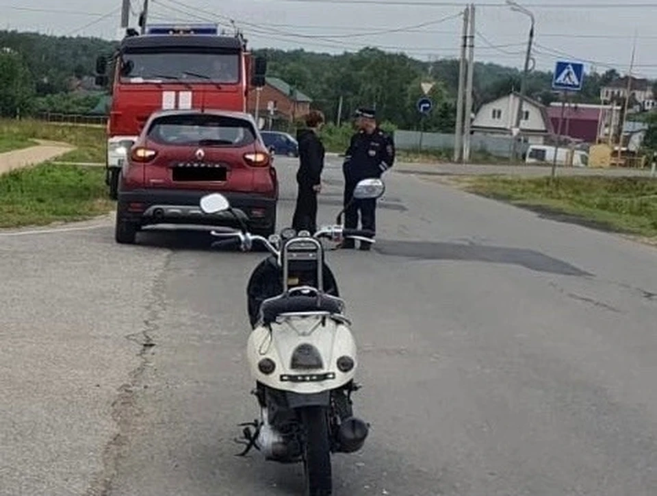Скутер калуга. Авария в Тульской области.
