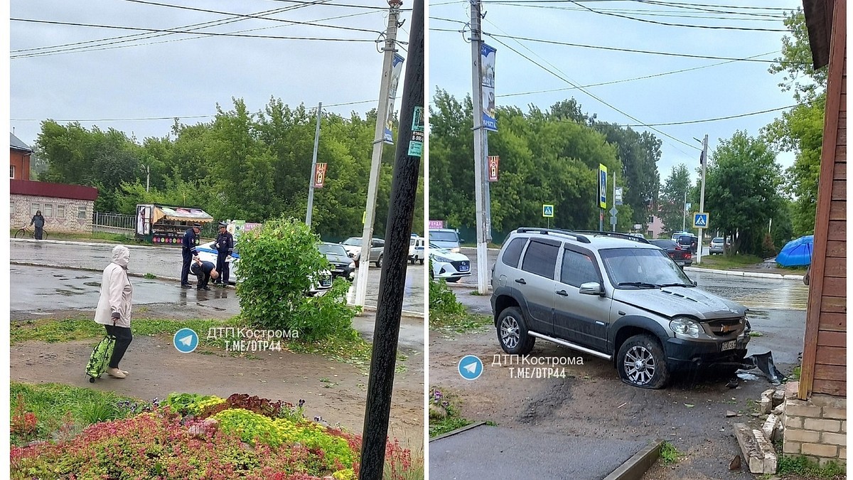 В Костромской области водитель Нивы покалечил девушку-пешехода и протаранил  дом - KP.RU