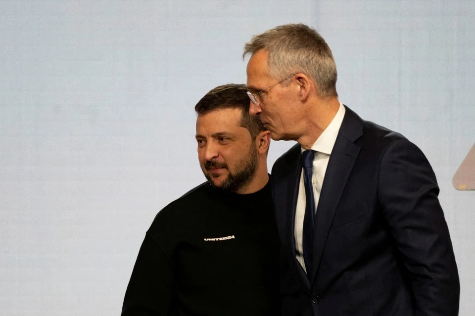 Украинский президент Владимир Зеленский и генсек НАТО Йенс Столтенберг