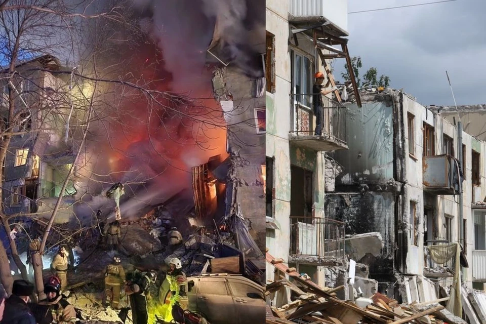 Вот так выглядит дом после взрыва. Фото: Вячеслав АШУРКОВ/Дмитрий ТОРГАЧ