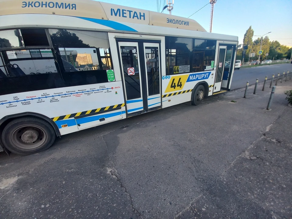 Автобус после ЧП.