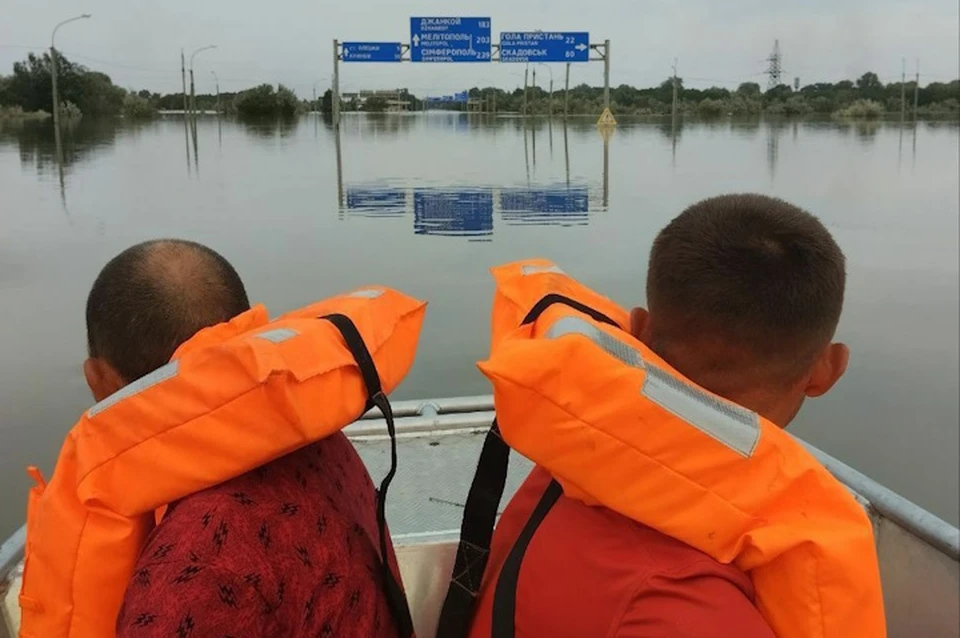 Большая вода ушла из Херсонской области Фото: ТГ Андрей Алексеенко