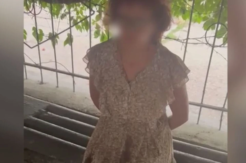 Женщина верила, что "задание" ей дали российские силовики. Фото: скриншот из видео