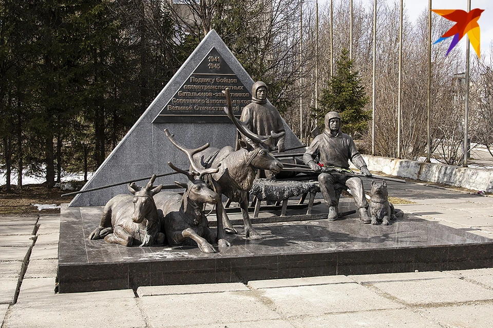 Памятник оленетранспортным батальонам уже есть в Мурманске.