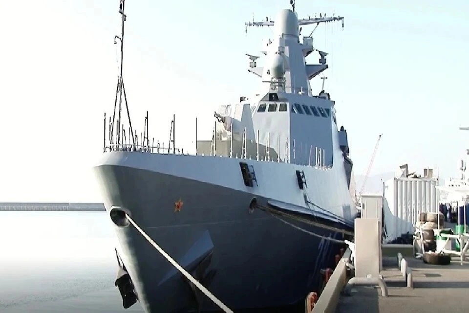 Российские корабли отразили атаку катеров ВСУ на военно-морскую базу Новороссийск Фото: кадр из видео