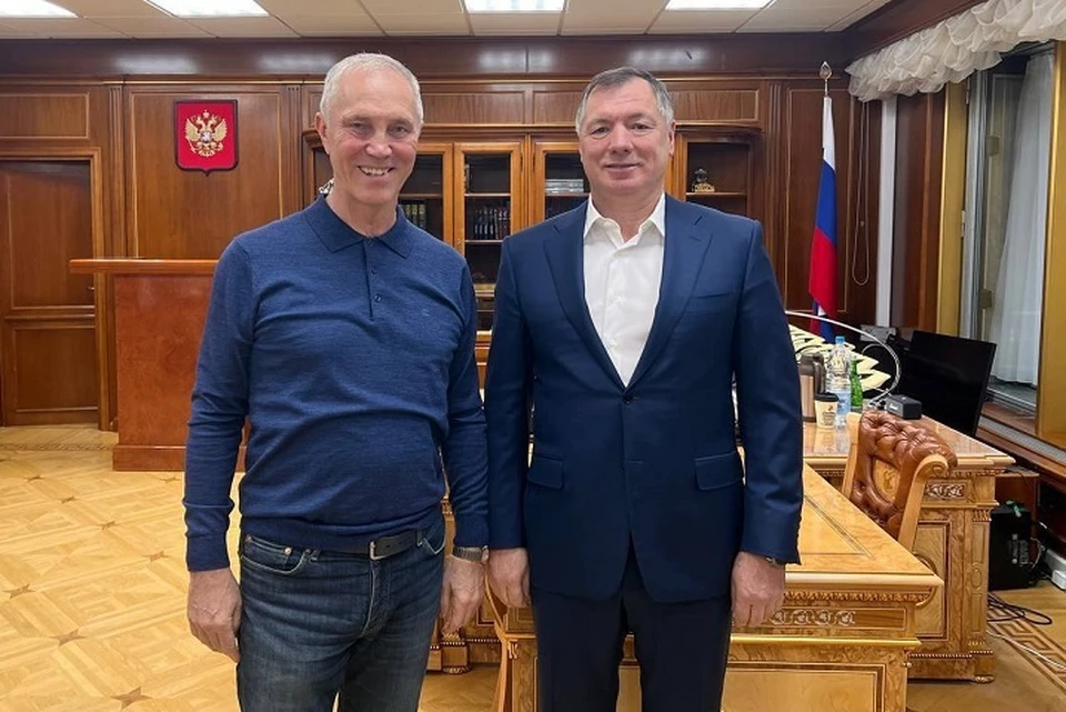 Благодаря эффективным решениям Марата Хуснуллина Херсонская область смогла выстоять в самых трудных условиях. Фото: телеграм-канал Владимира Сальдо.