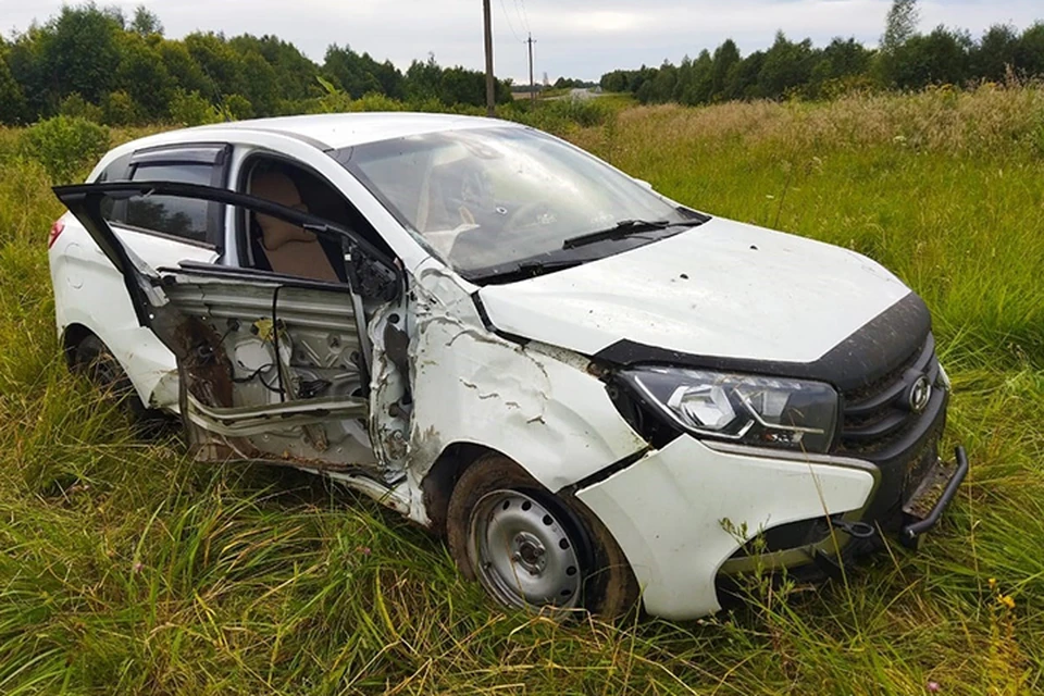 В ДТП на автодороге в Ржевском округе пострадали два человека Фото: УГИБДД России по Тверской области