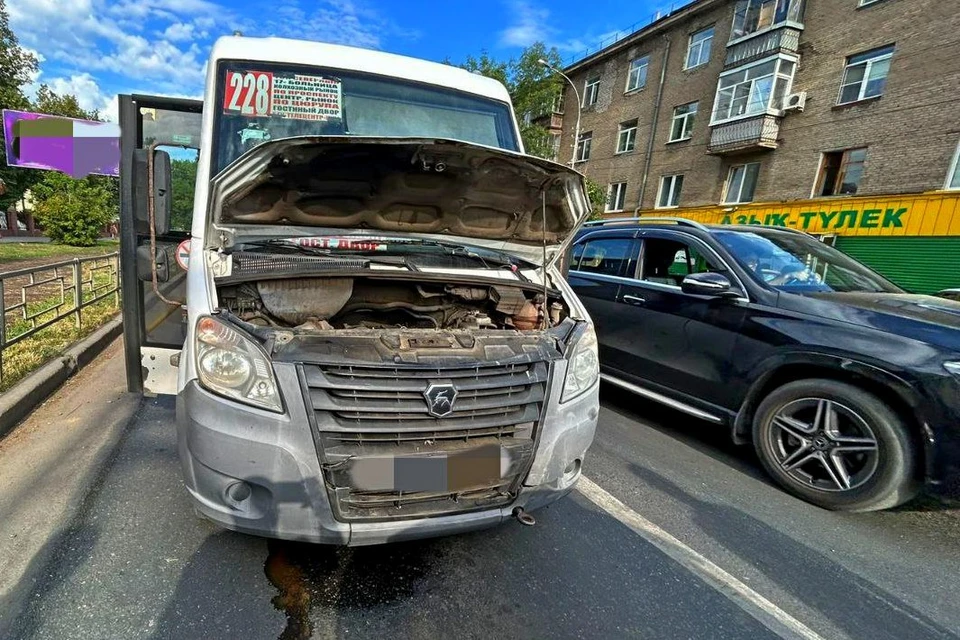 В момент аварии в салоне маршрутки было 5 пассажиров Фото: ГИБДД Башкирии