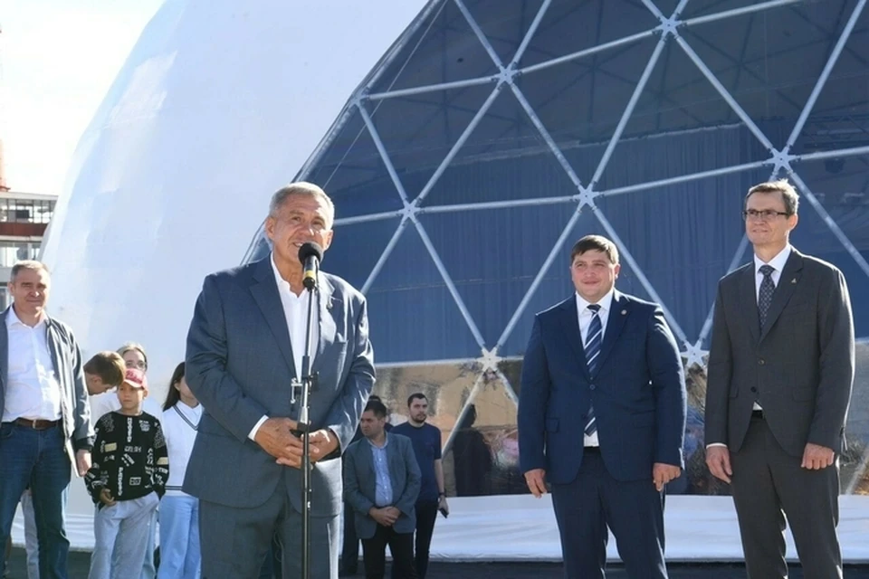 Купол расположен в сквере и предполагает круглогодичное использование. Фото: пресс-служба раиса Татарстана
