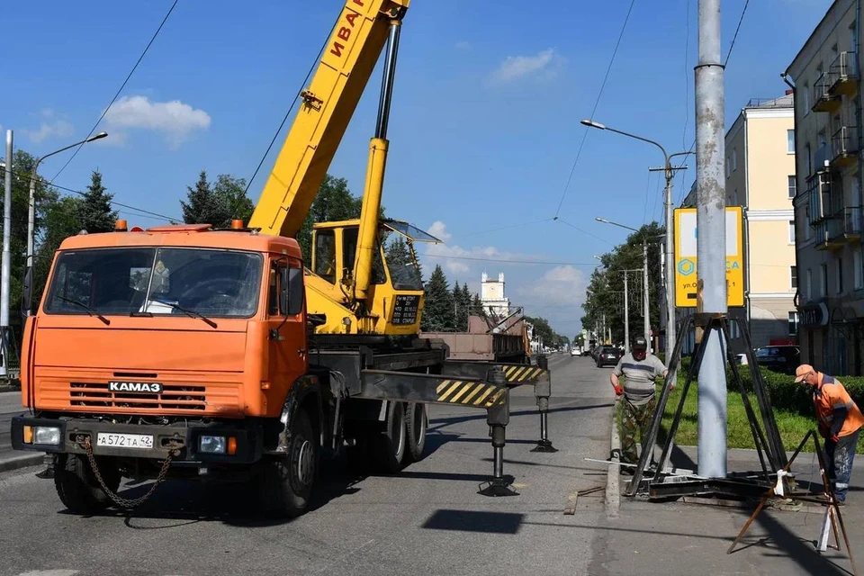 В Новокузнецке завершается реконструкция контактной сети. Фото: Пресс-служба администрации Новокузнецка.