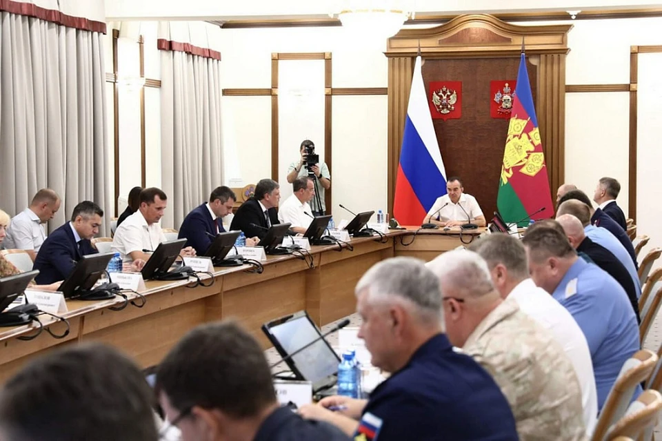 На Кубани прошло заседание оперативного штаба Фото: пресс-служба администрации региона
