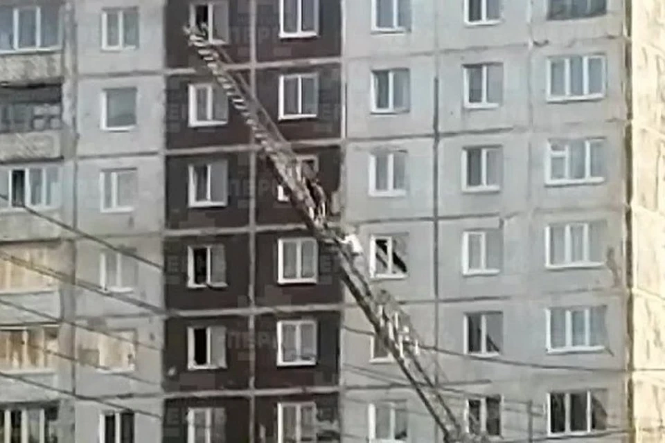 Фото с места: скрин с видео в паблике Мой город Пермь.